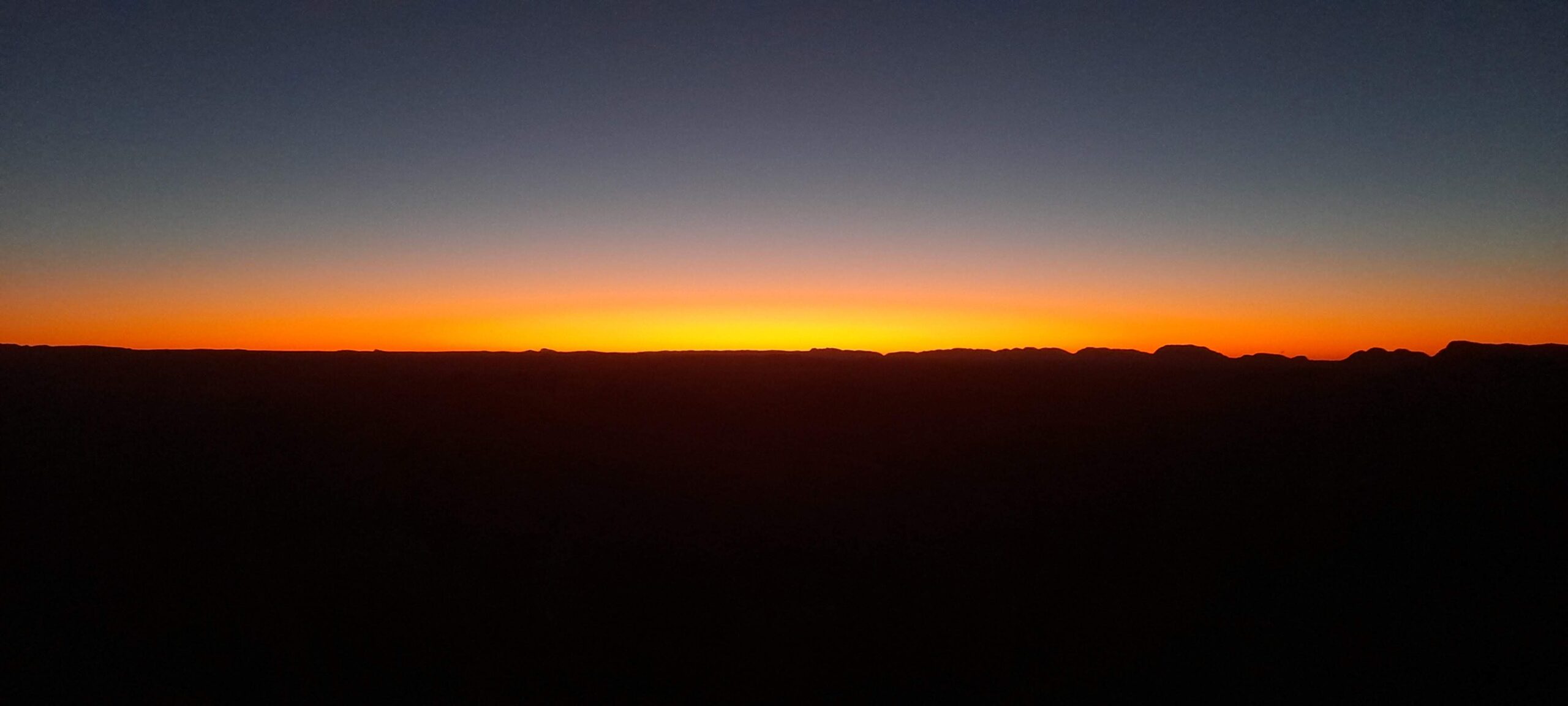 Sunset run in Alice Springs, Australia